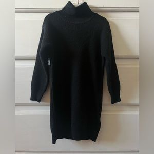 Black Turtle Neck Sweater Dress 5T